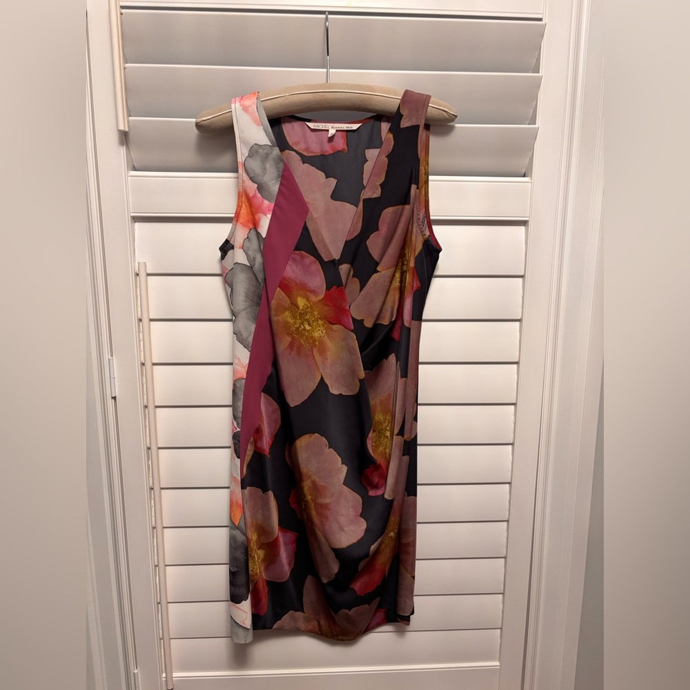 RACHEL Rachel Roy Silky Floral Midi Dress